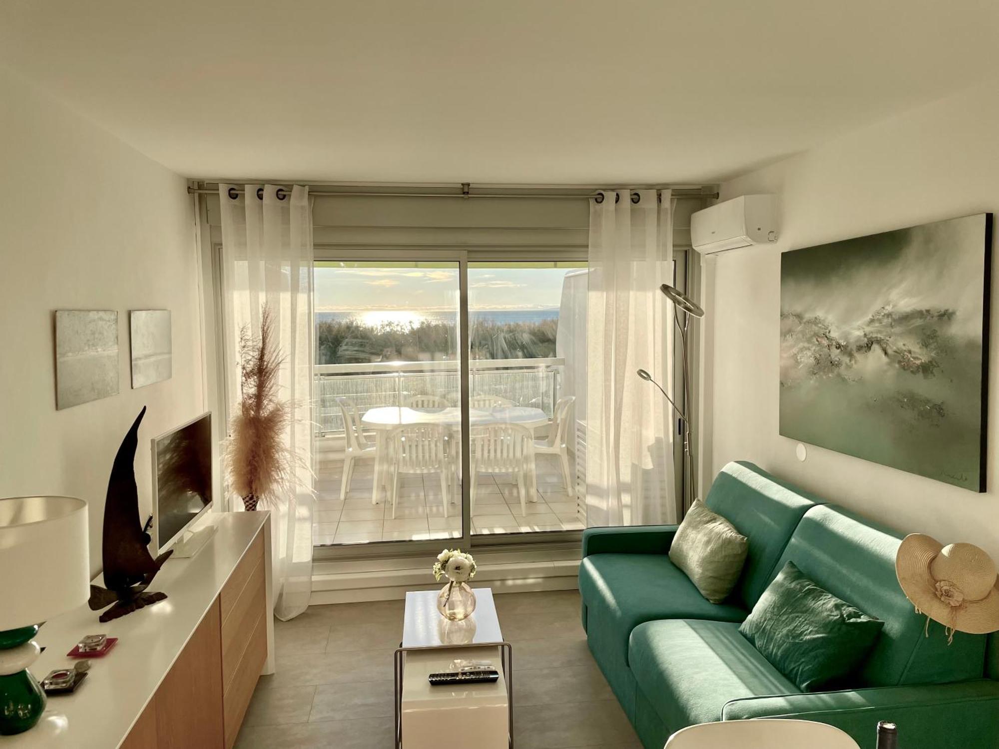 Pgh N25 - Vue Mer, Premiere Ligne & Parking Prive ラ・グランド・モット エクステリア 写真
